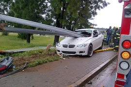 Unfall mit BMW 3er Cabrio