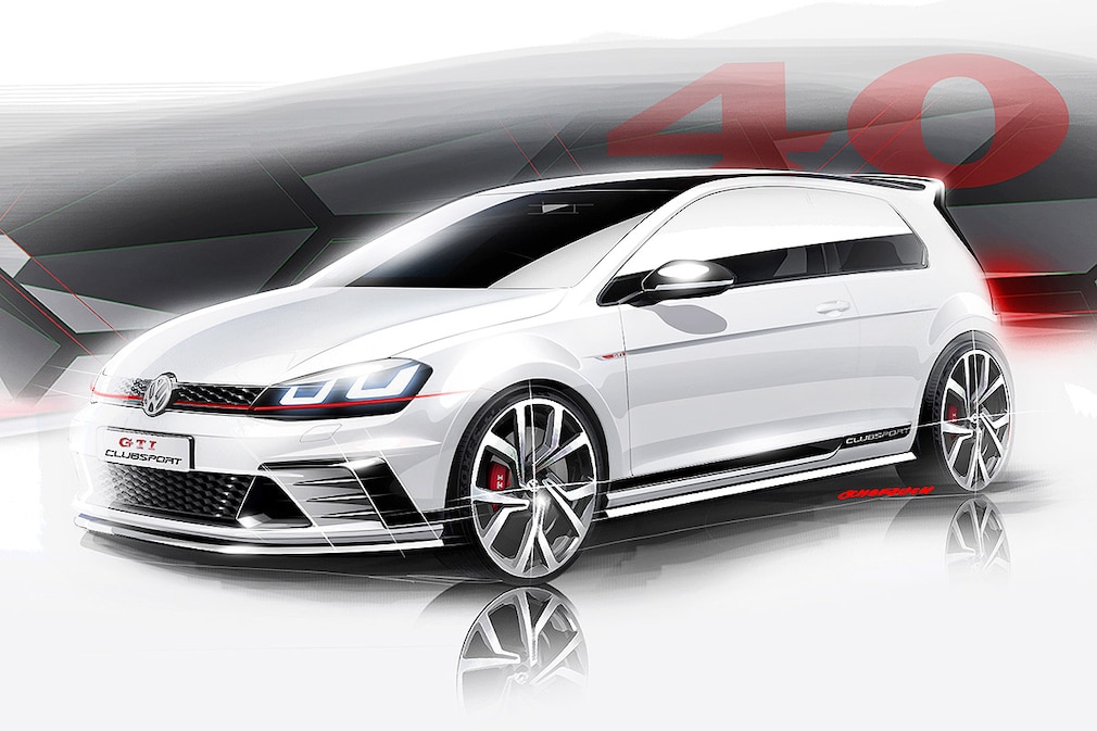 VW Golf GTI Clubsport Skizzen