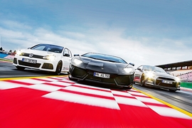 VW HGP Golf 3.6 BiTurbo Lamborghini Aventador LP 700 Nissan Brömmler GT-R