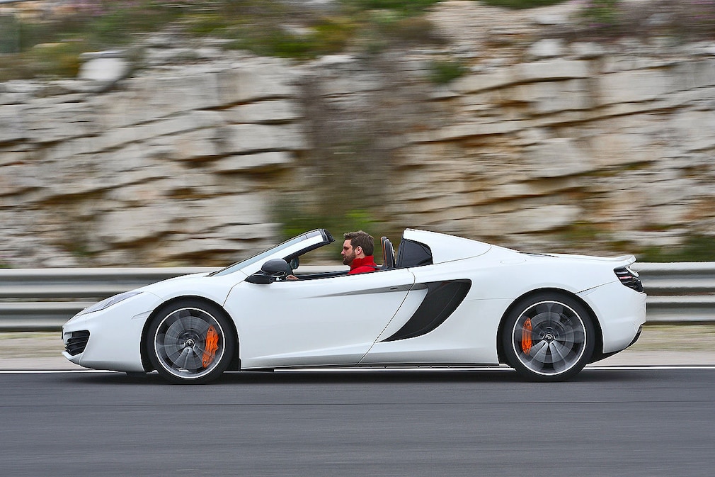 McLaren 12C Spider weiß Seitenansicht