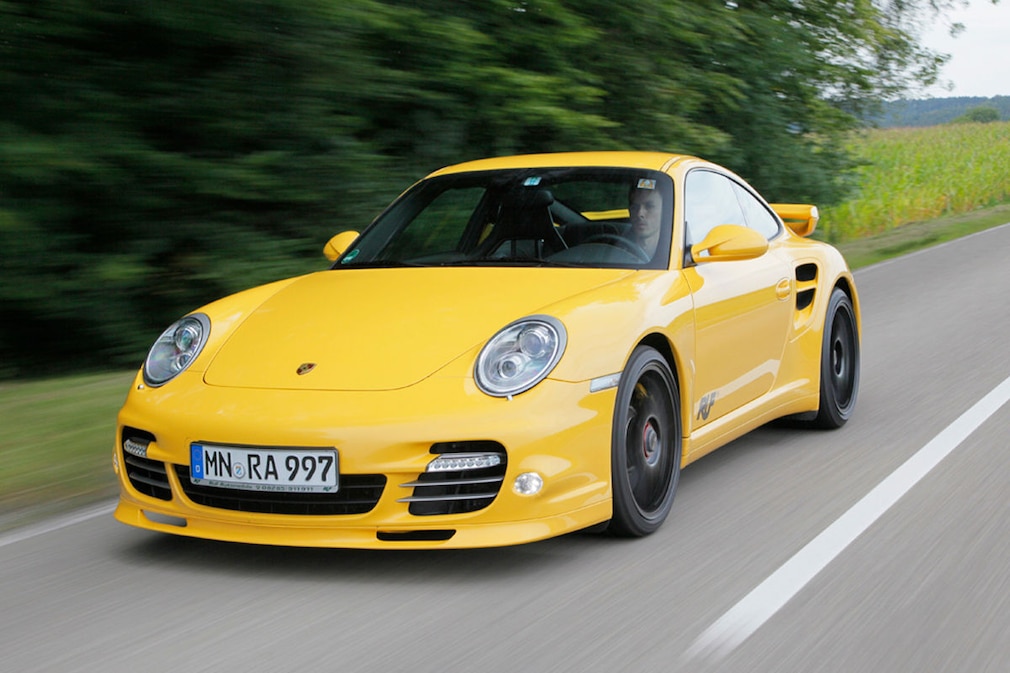 Ruf 911 Turbo PDK (997) gelb Frontansicht