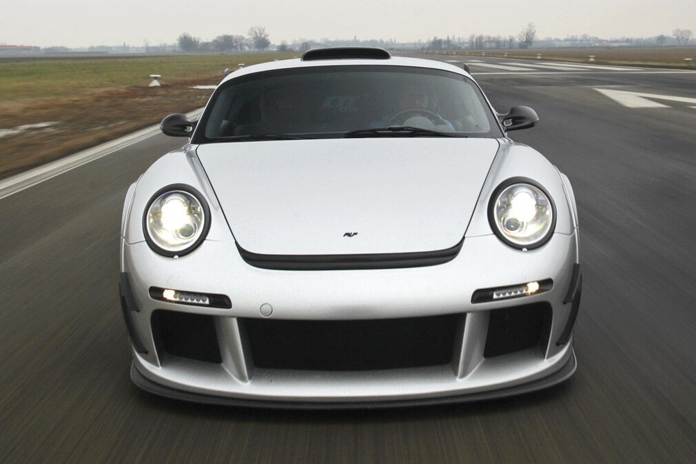 Ruf CTR3 Clubsport silber Frontansicht
