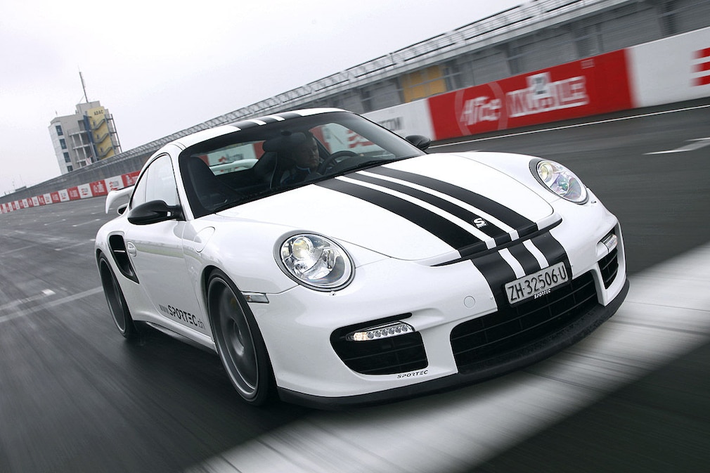 Sportec GT2 SP 750 (997) weiß Frontansicht