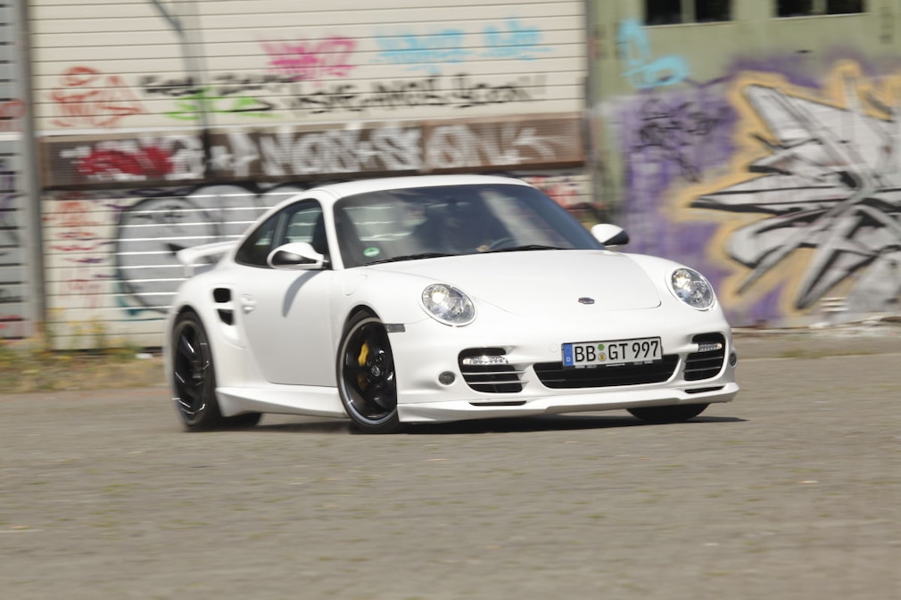 Techart 997 Turbo PDK weiß Frontansicht