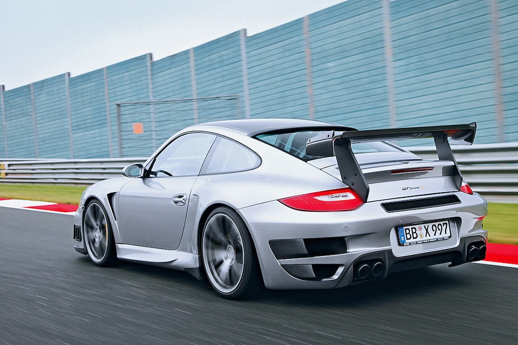 Techart GT Streets RS (997) silber Heckansicht