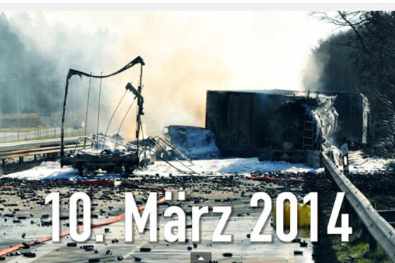 Schwerer Unfall auf der A7 im Heidekreis am 10. März 2014
