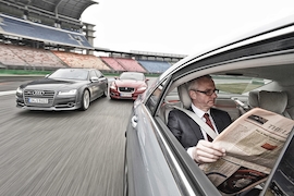 Audi S8 Jaguar XJR Mercedes S 63 AMG