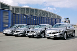 Vier Mercedes im Vergleich