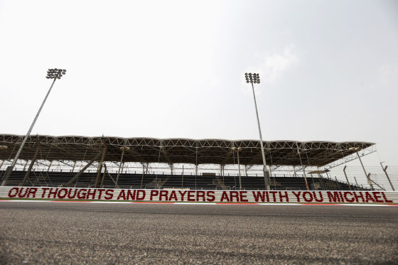 Schumacher-Banner in Bahrain