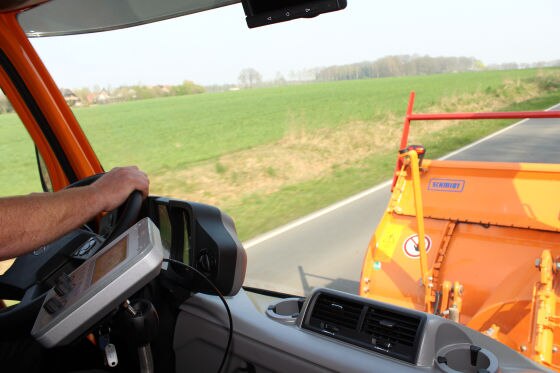 Erste Mitfahrt im neuen Unimog