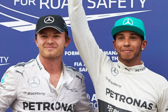 Nico Rosberg & Lewis Hamilton