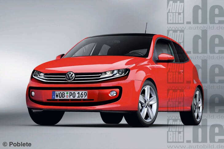 VW Polo Illustration Vorderansicht