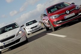 Kia cee'd Peugeot 308 Renault Mégane