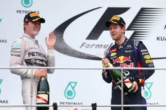 Rosberg & Vettel