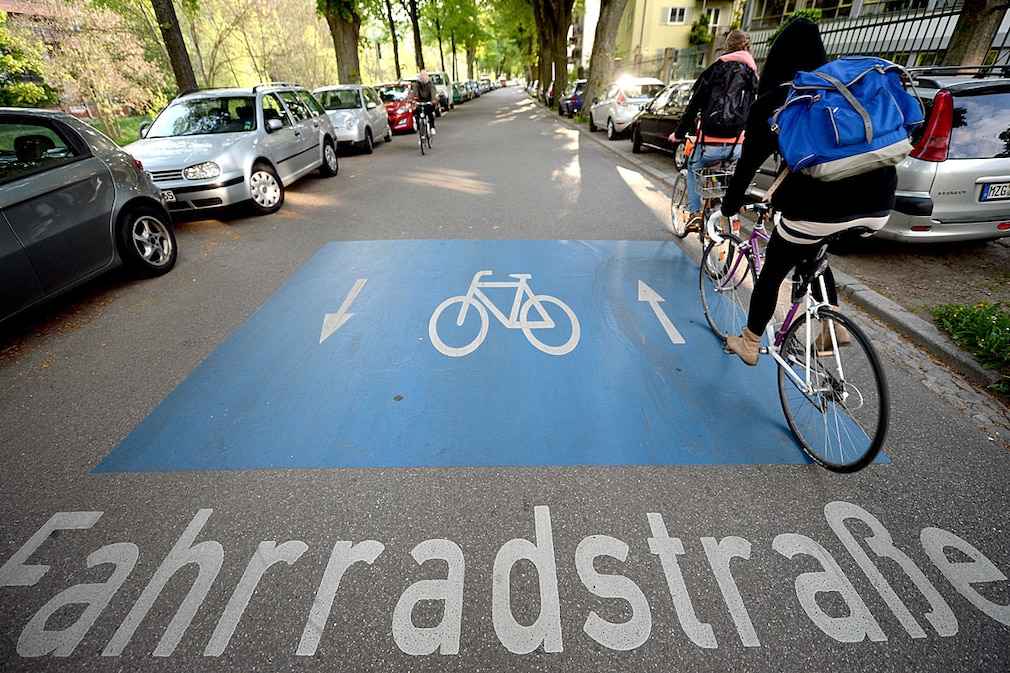 Fahrradstraße in Freiburg