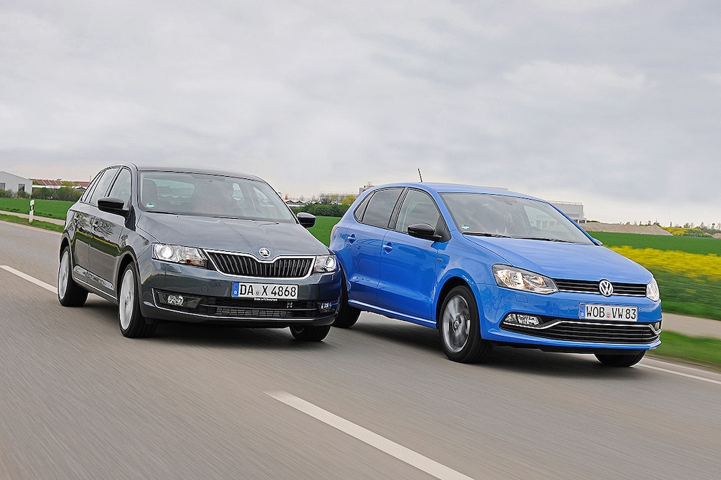 Skoda Rapid Spaceback VW Polo Facelift