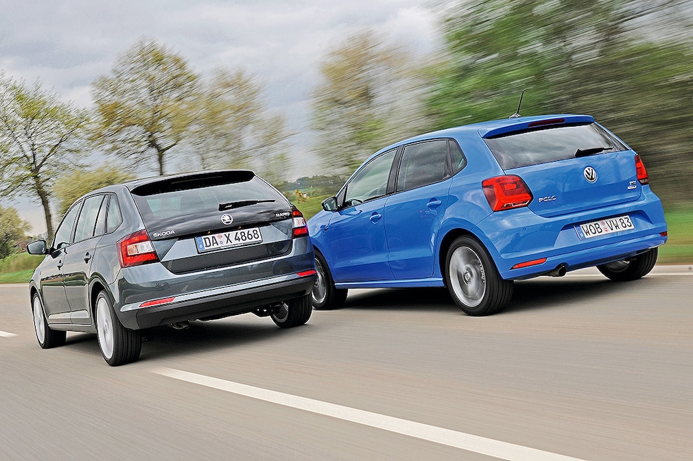 Skoda Rapid Spaceback VW Polo Facelift
