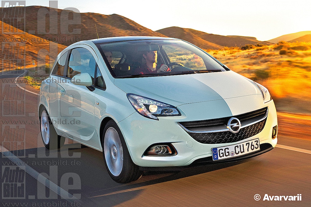 Opel Corsa E Illustration