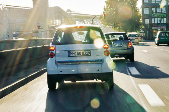 Carsharing-Fahrzeug von Car2Go
