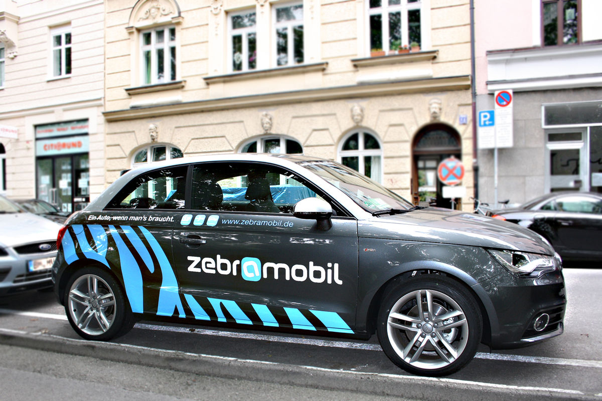 Carsharing: Fahrzeug von Zebramobil