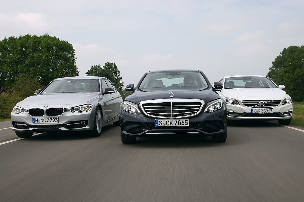 BMW 325d Mercedes-Benz C 250 Blue Tec Volvo S60 D5 AWD