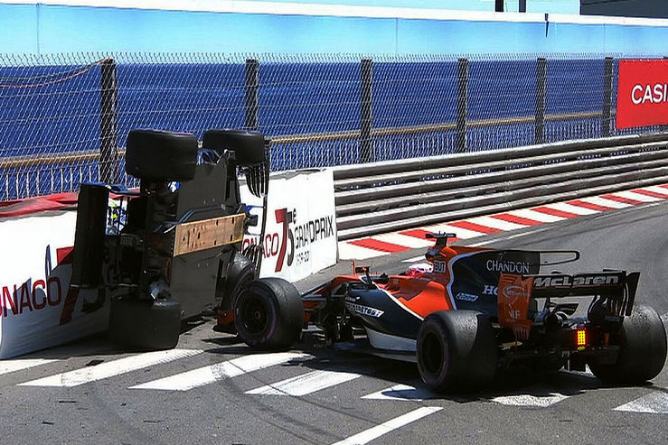 Formel 1: Monaco-Unfälle