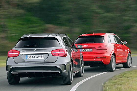 Audi RS Q3 Mercedes GLA 45 AMG
