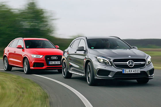 Audi RS Q3 Mercedes GLA 45 AMG