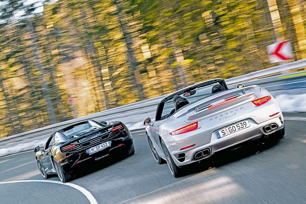Porsche 911 Turbo S Cabrio McLaren 12C Spider