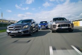 Audi RS Q3 Mercedes GLA 45 AMG Porsche Macan Turbo