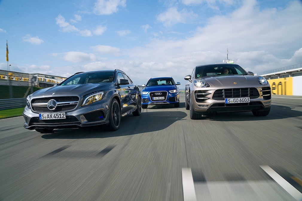 Audi RS Q3 Mercedes GLA 45 AMG Porsche Macan Turbo
