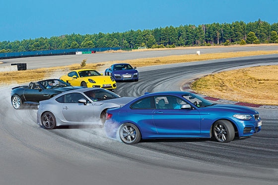 Audi R8 V10 Plus BMW M 335i Jaguar F-Type V8 S Porsche Cayman S Toyota GT 86