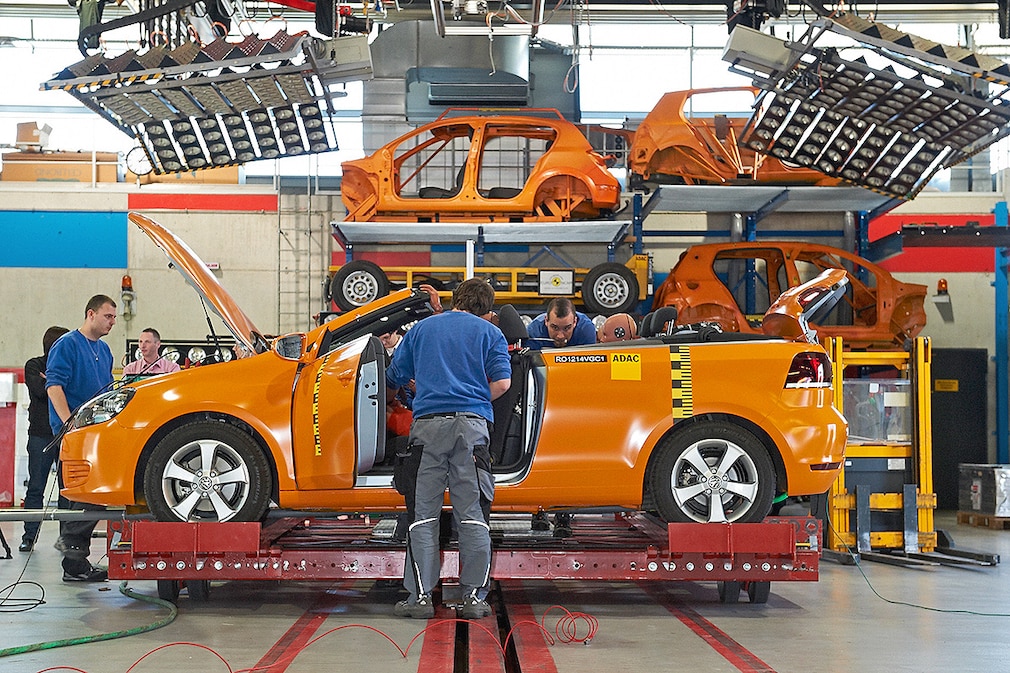 ADAC Cabrio Crashtest - VW Golf