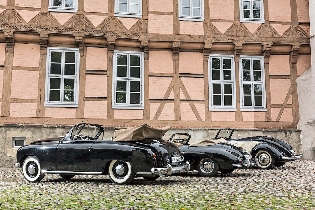 VW Hebmüller Cabriolet Porsche 356 1500 Super Cabriolet Borgward Hansa 1500 Cabriolet