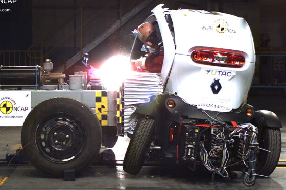 So crashen Twizy und Co