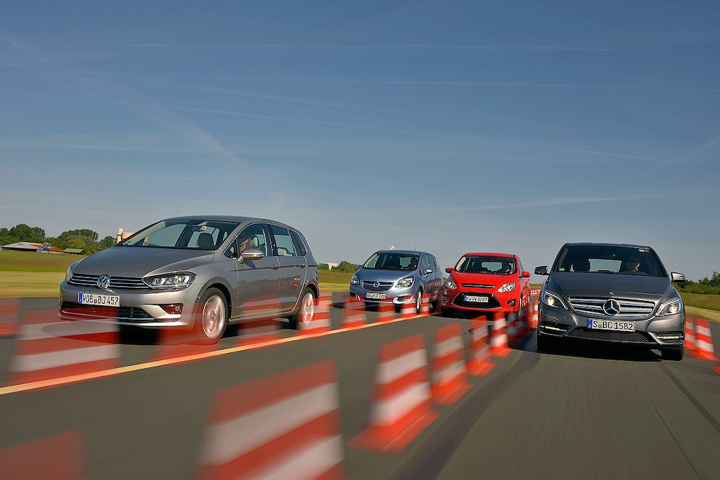 Vier Kompaktvans im Test
