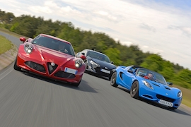 Alfa 4C Lotus Elise Toyota GT86