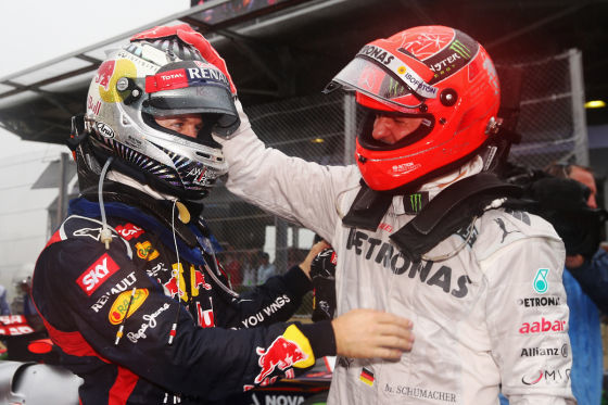 Sebastian Vettel & Michael Schumacher