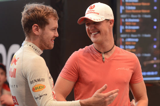 Sebastian Vettel & Michael Schumacher