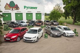 Ford Focus Turnier, Honda Civic Tourer, Hyundai i30 Kombi, Kia cee'd Sportswagon, Opel Astra Sports Tourer, Peugeot 308 SW, Renault Mégane Grandtour, Seat Leon ST, Toyota Auris Touring, Sports VW Golf Variant