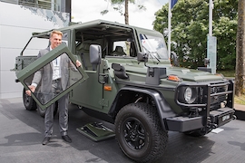 Mercedes G-Klasse 6x6 Militär: Sitzprobe