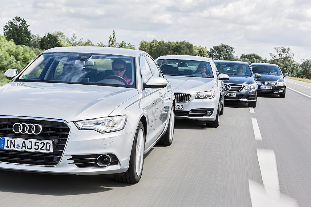 Audi A6 BMW 5er Mercedes E-Klasse Volvo S80