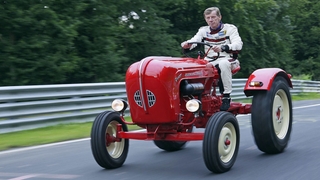 Walter Röhrl auf der Nordschleife mit einem Traktor Porsche Junior (1961)
