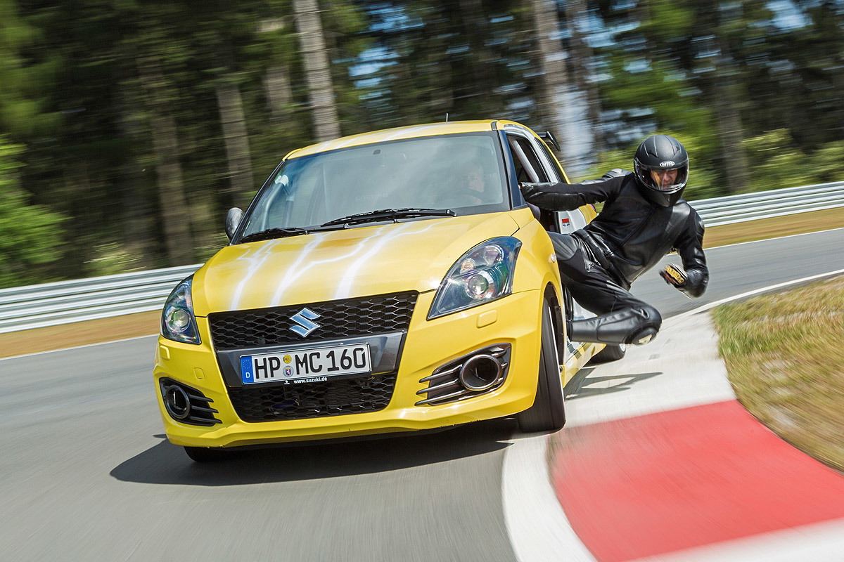 Gelbes Biest So fahrt der Suzuki Swift Sport Hayabusa AUTO BILD