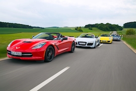 Aston Martin Vantage Roadster N430 Audi R8 V8 Spyder C hevrolet Corvette Stingray Convertible Porsche 911 Targa 4S