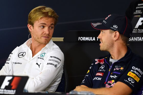 Rosberg & Vettel