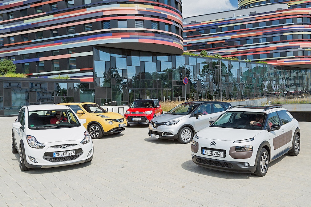 Citroën C4 Cactus, Hyundai ix20 Crossline, Kia Soul, Nissan Juke, Reanult Captur