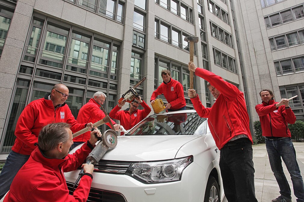 AUTO BILD-Redakteure Jan Horn, Andreas Borchmann, Dirk Branke, Gerald Czajka, Joachim Staat, Jörg Maltzan, Hauke Schrieber