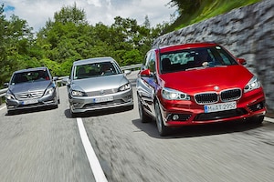 Mercedes B 200 CDI, VW Golf Sportsvan, BMW 2er Active Tourer