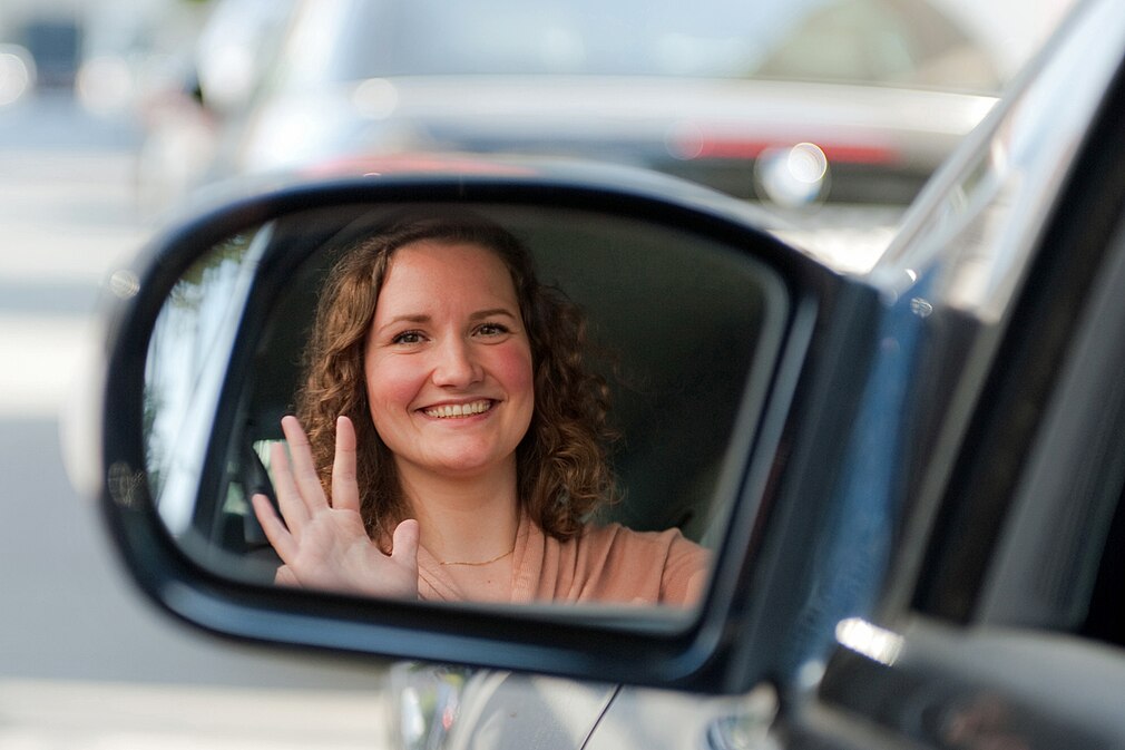 Flirten im Auto